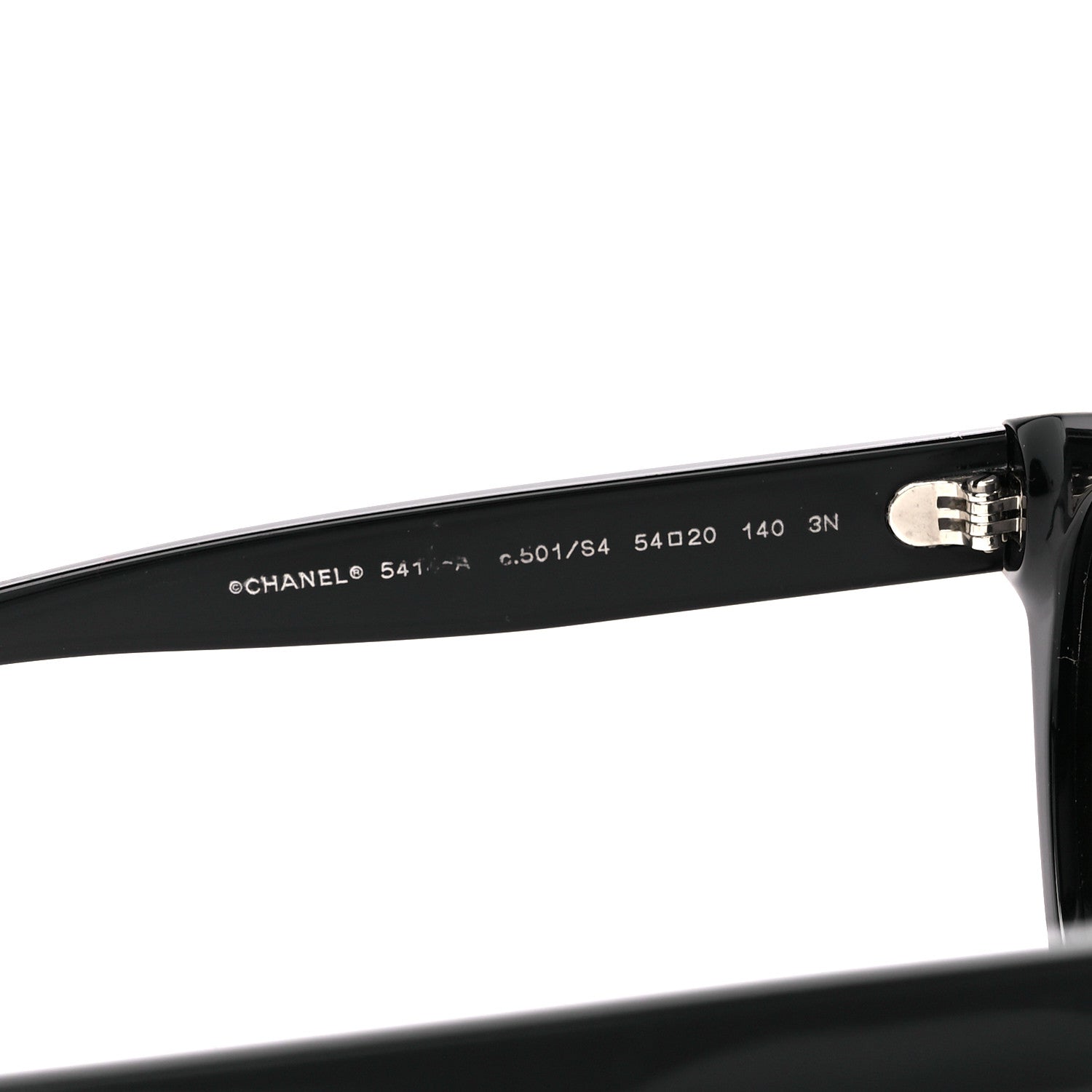 Chanel Acetate CC Butterfly Sunglasses 5414-A Black 5 of 9