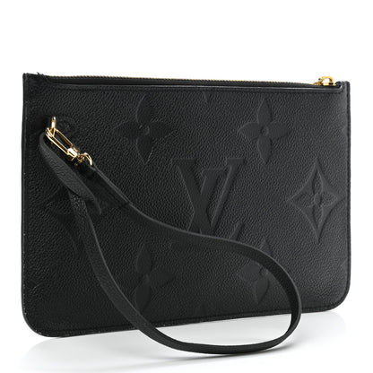 Louis Vuitton Empreinte Monogram Giant Neverfull MM Pochette Black 3 of 6