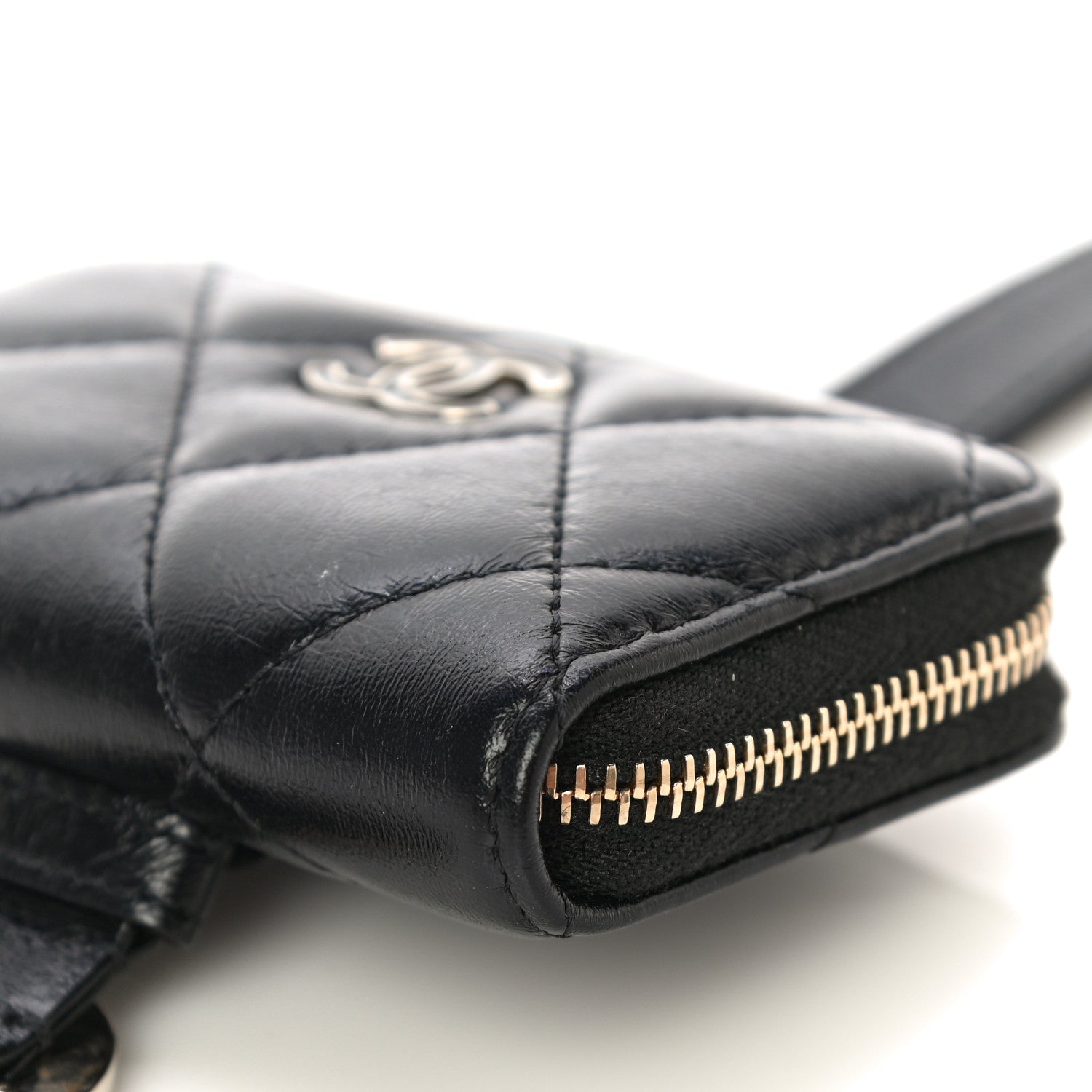 Chanel Shiny Lambskin Coin Purse Bracelet Black 11 of 12