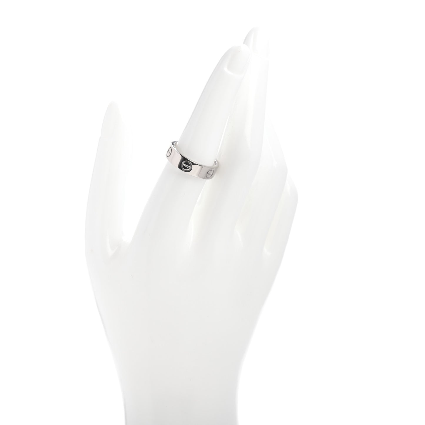 18K White Gold 5.5mm LOVE Ring 56 7.5