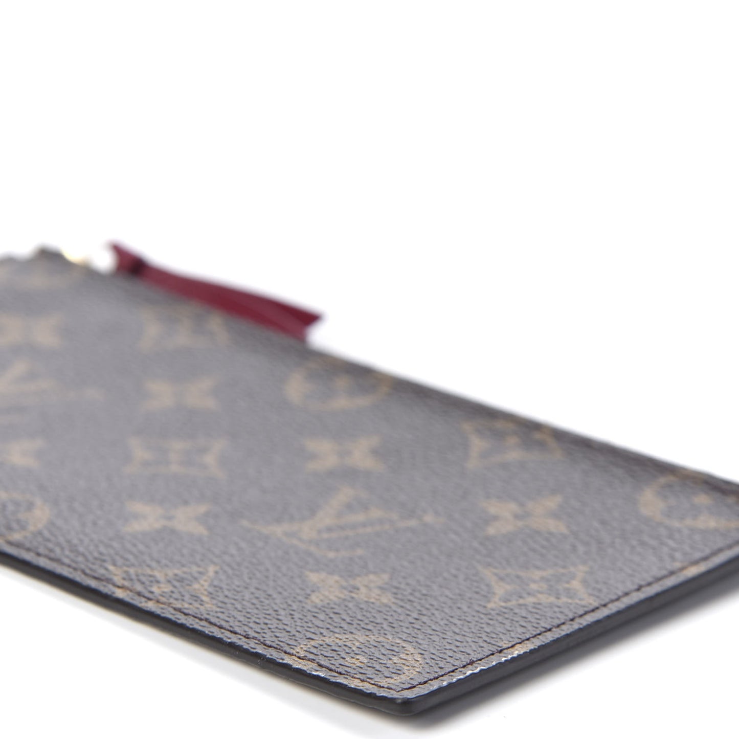 Monogram Felicie Chain Wallet Zippered Insert Fuchsia