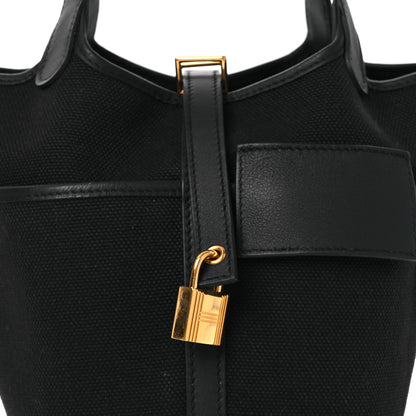Hermes Toile Goeland Swift Cargo Picotin Lock 18 Bleu Marine 8 of 11