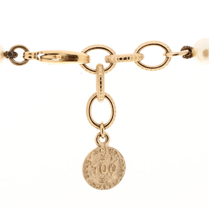 Chanel Pearl CC 100th Anniversary Necklace Light Gold 7 of 8