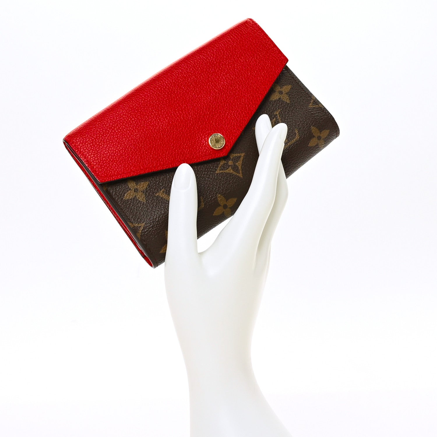 Louis Vuitton Monogram Pallas Compact Wallet Cherry 2 of 7
