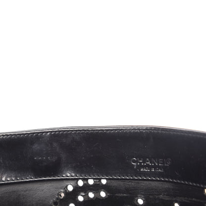Chanel Patent Perforated CC Tote Black 8 of 13