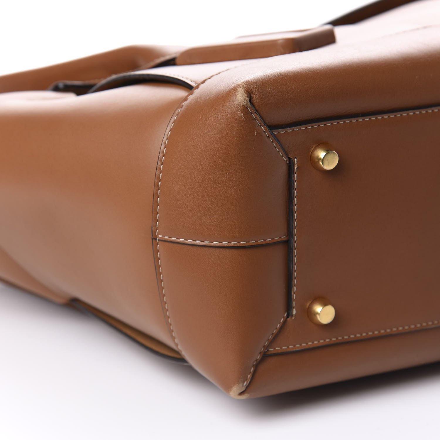Bottega Veneta French Calfskin Maxi Intrecciato Large Arco Wood 6 of 14