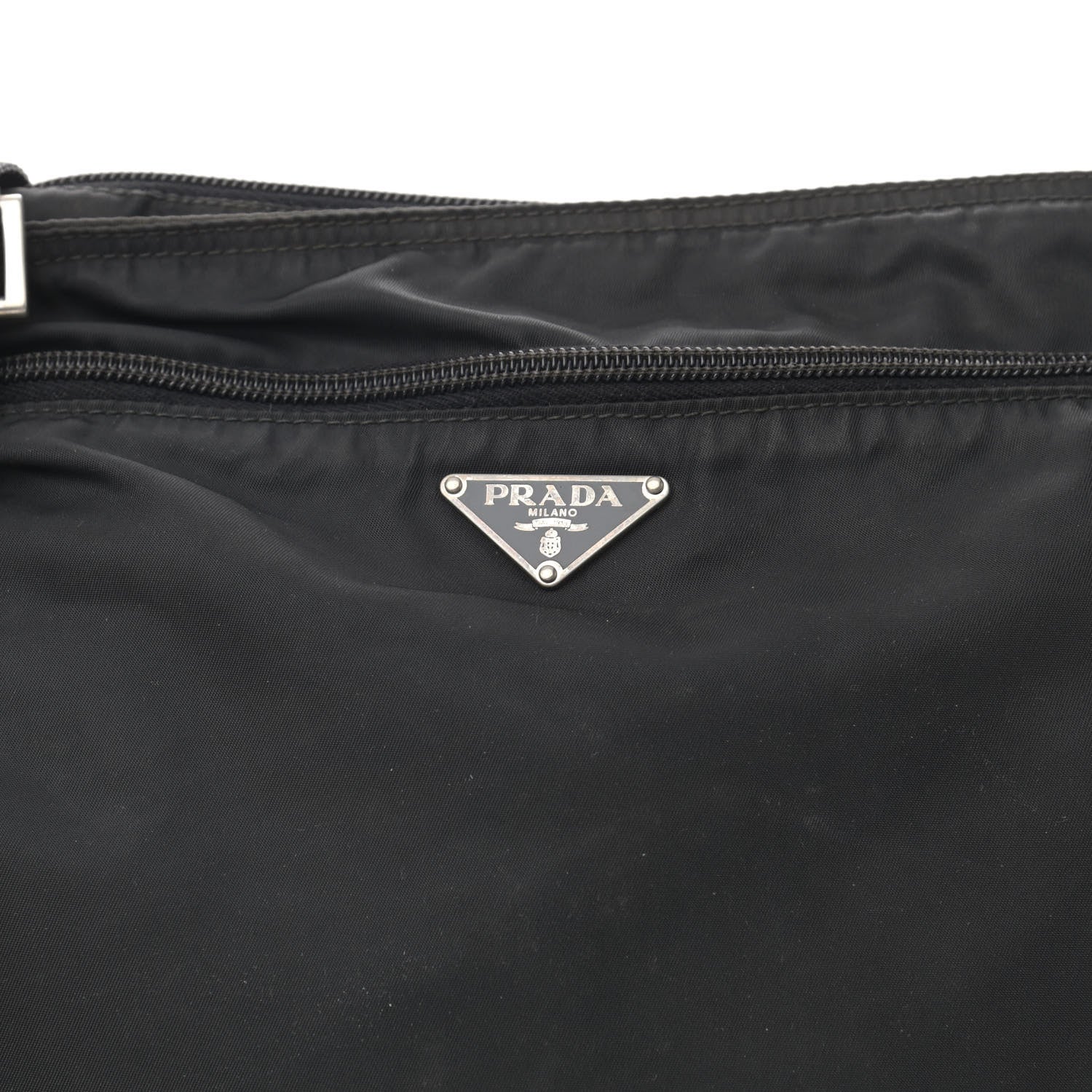 Prada Tessuto Nylon Messenger Bag Black 7 of 14