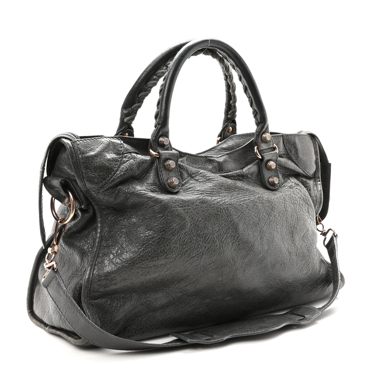 Agneau Giant 12 Rose Gold Hardware City Anthracite