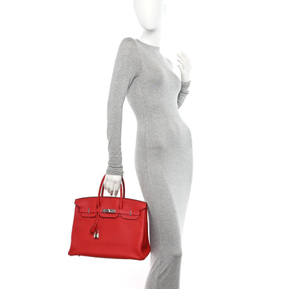 Hermes Togo Birkin 35 Rouge Casaque 2 of 16