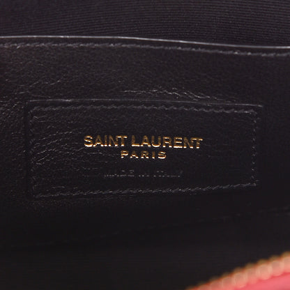 Saint Laurent Patent Matelasse Vicky Monogram Belt Bag Red 6 of 10