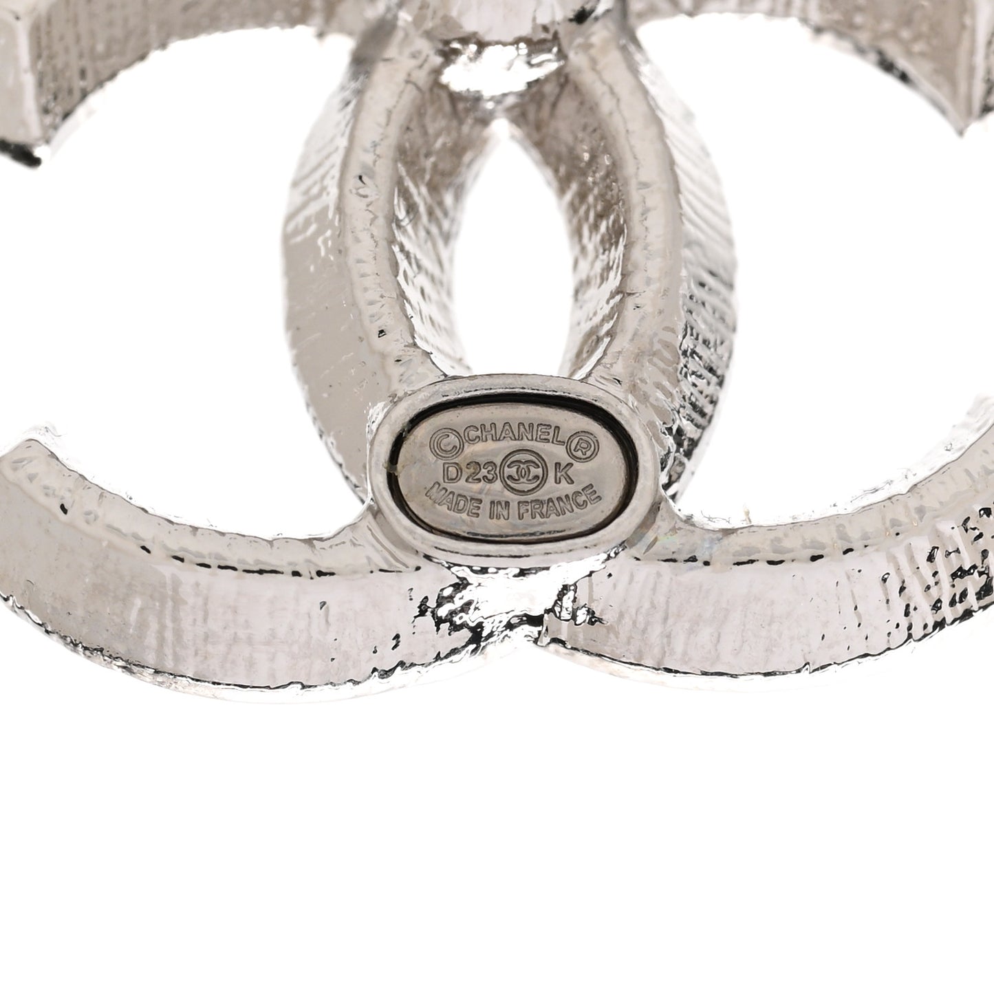 Crystal Timeless CC Earrings Silver