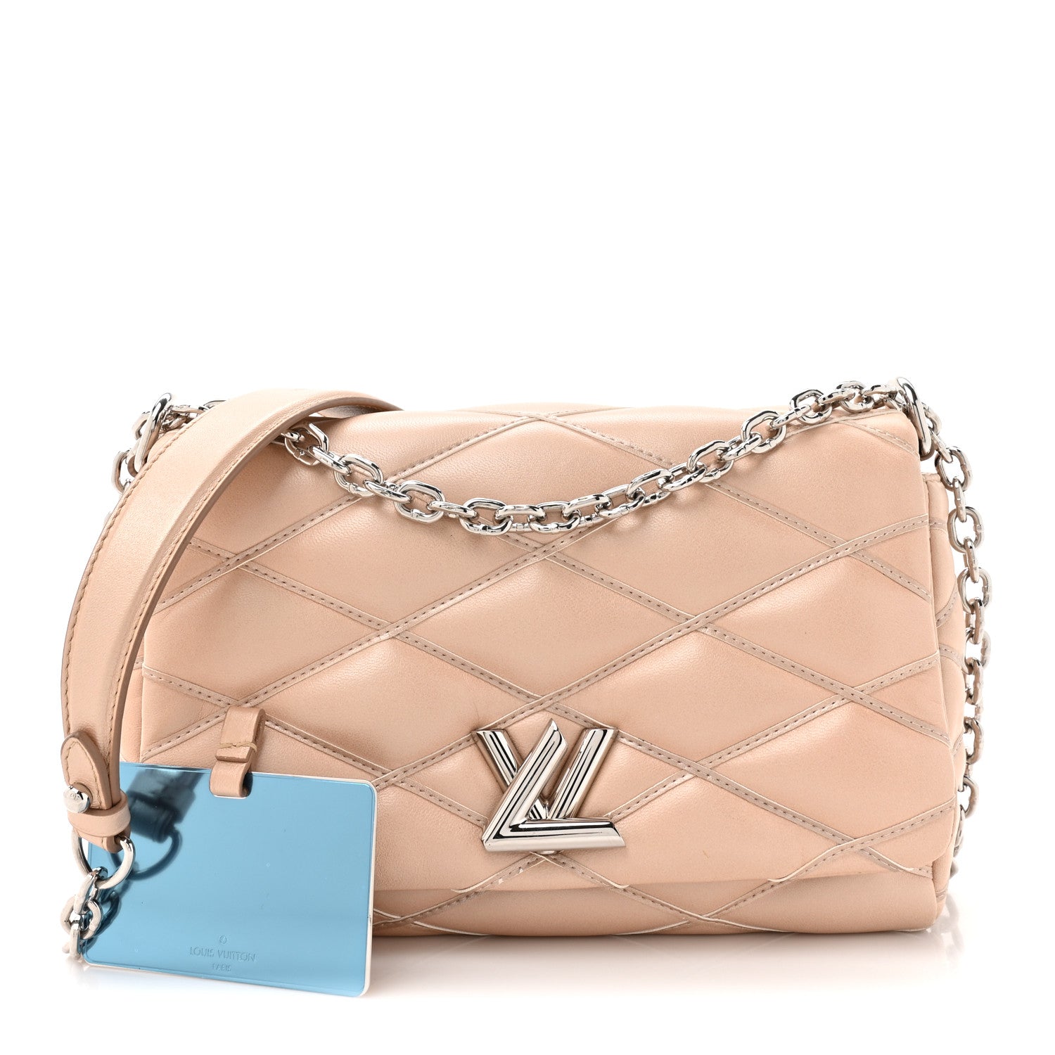Louis Vuitton Lambskin Malletage GO-14 PM Champagne 3 of 11