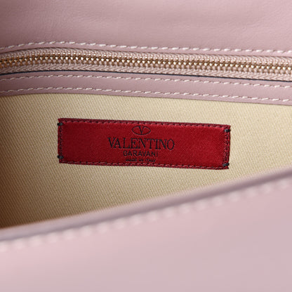 Valentino Garavani Vitello Medium Glam Lock Rockstud Flap Poudre 6 of 12