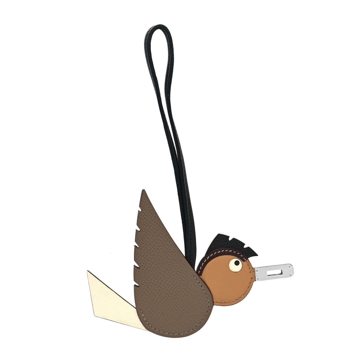 Epsom Swift Chevre Mysore Birdy Bag Charm Etoupe Nata Biscuit Rouge Sellier Black