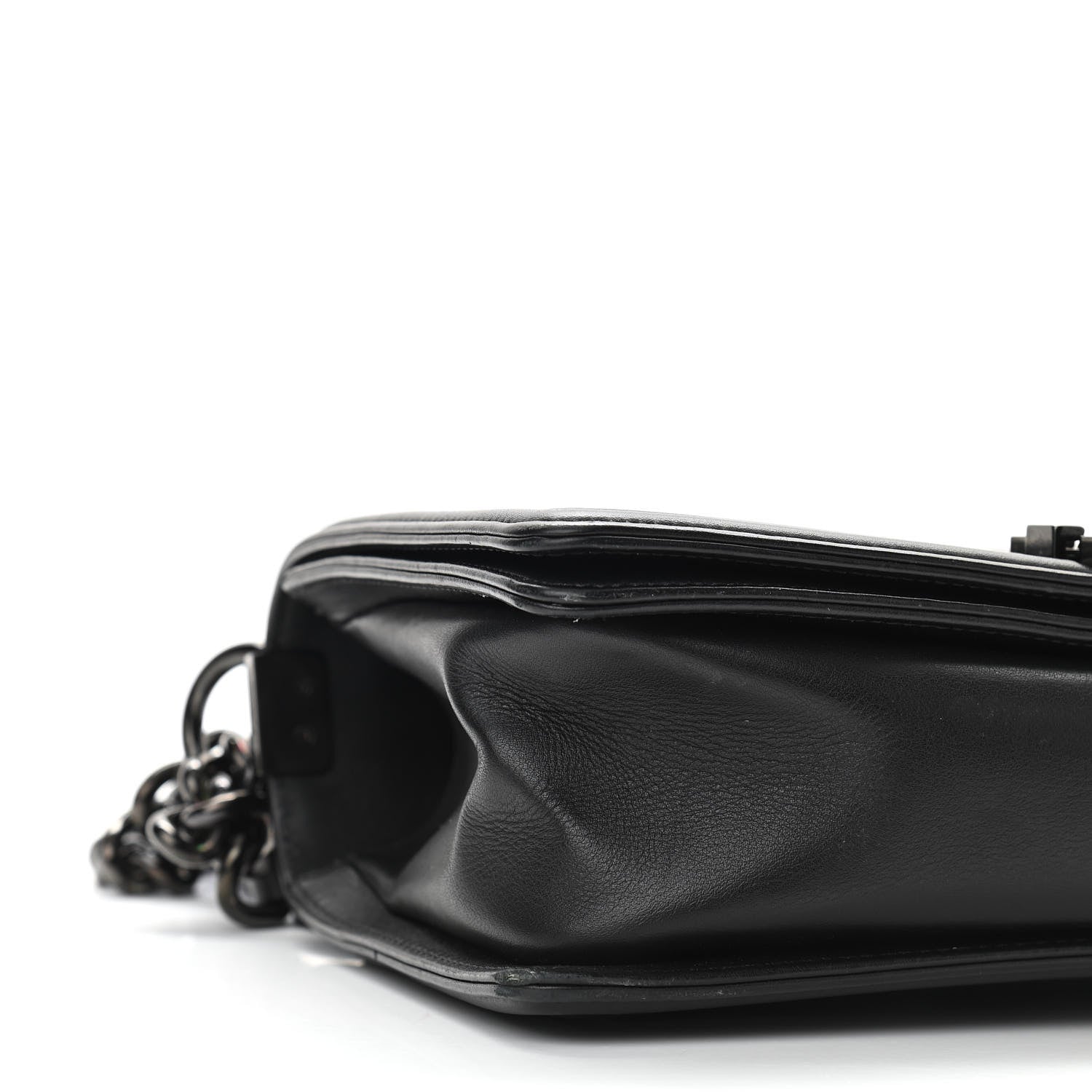 Chanel Lambskin Quilted Medium Boy Flap So Black 9 of 14