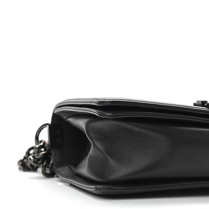 Chanel Lambskin Quilted Medium Boy Flap So Black 9 of 14
