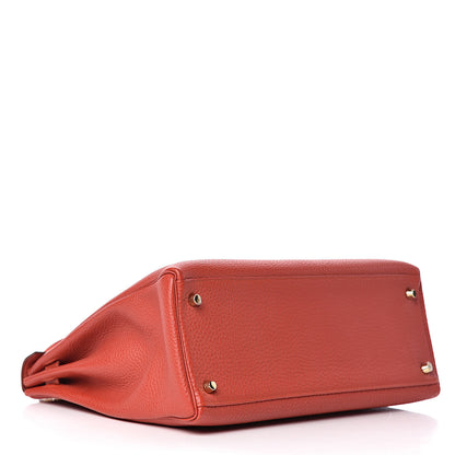 Hermes Togo Kelly Retourne 35 Vermillion 4 of 41