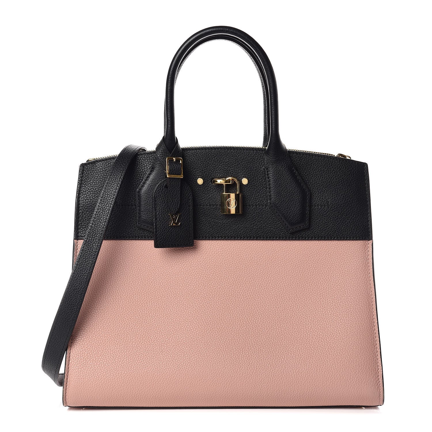 Louis Vuitton Calfskin City Steamer MM Magnolia Black 1 of 14