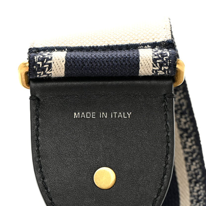 Christian Dior Canvas Embroidered Shoulder Strap Black 4 of 5
