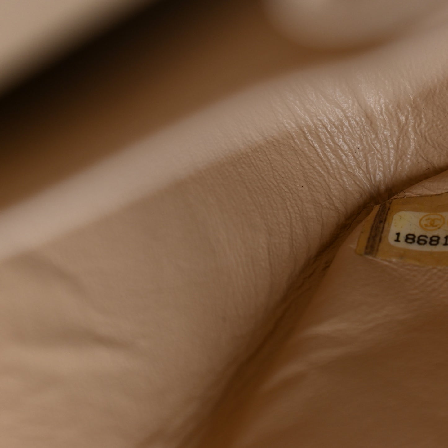 Caviar Quilted Jumbo Double Flap Light Beige