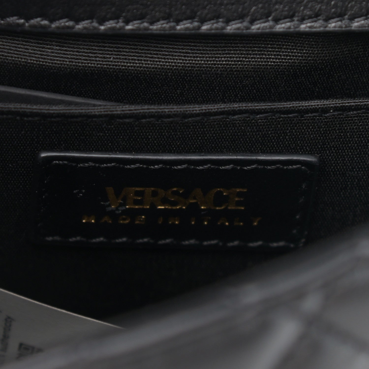 Versace Nappa Quilted Small Medusa Chain Crossbody Black 6 of 10