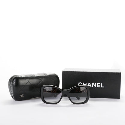 Chanel Acetate Metal Chain Square Sunglasses 5305 Black 7 of 7