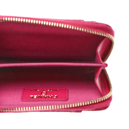 Chanel Caviar Quilted Zip Card Holder Fuchsia 5 of 7