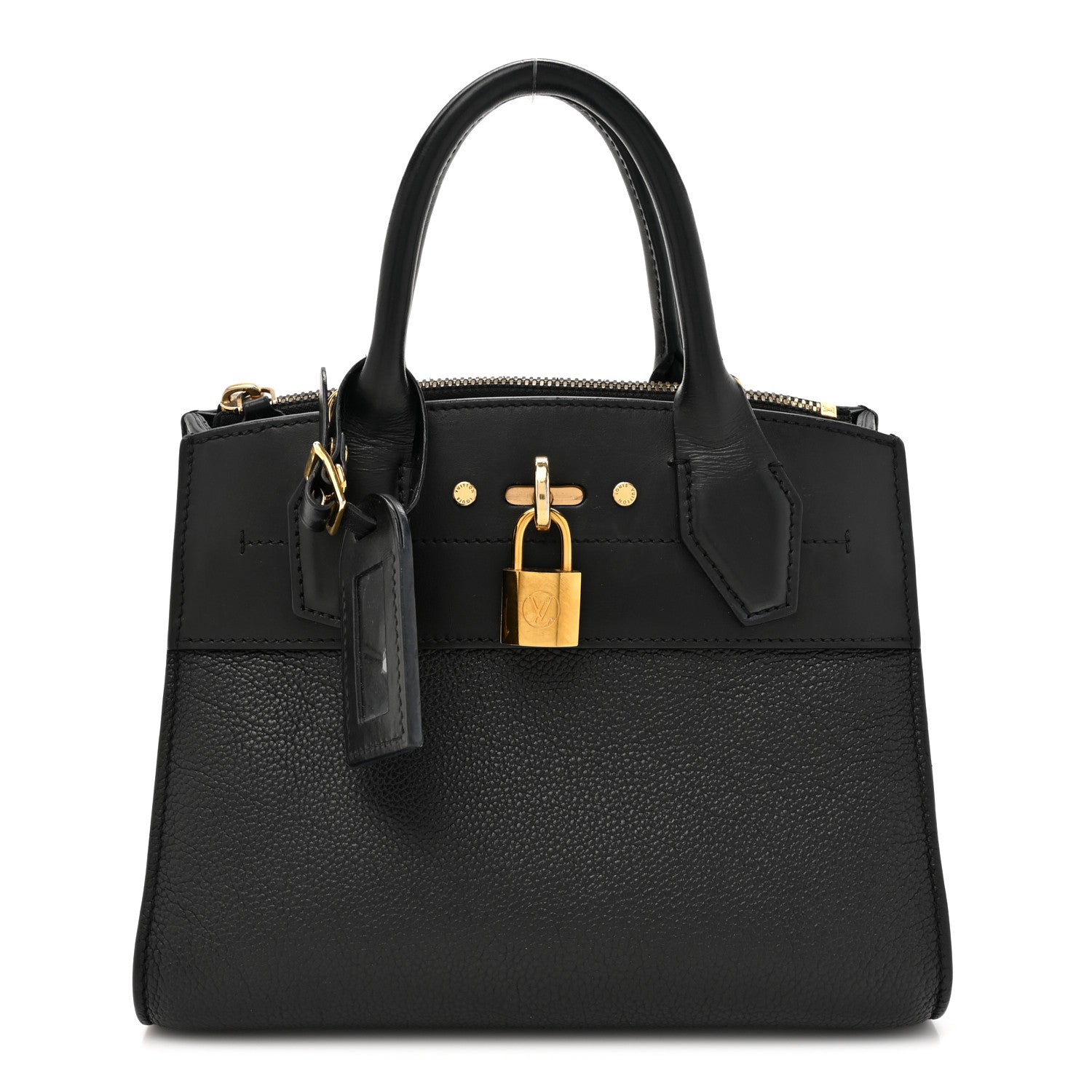 Louis Vuitton Calfskin City Steamer Mini Black 1 of 15