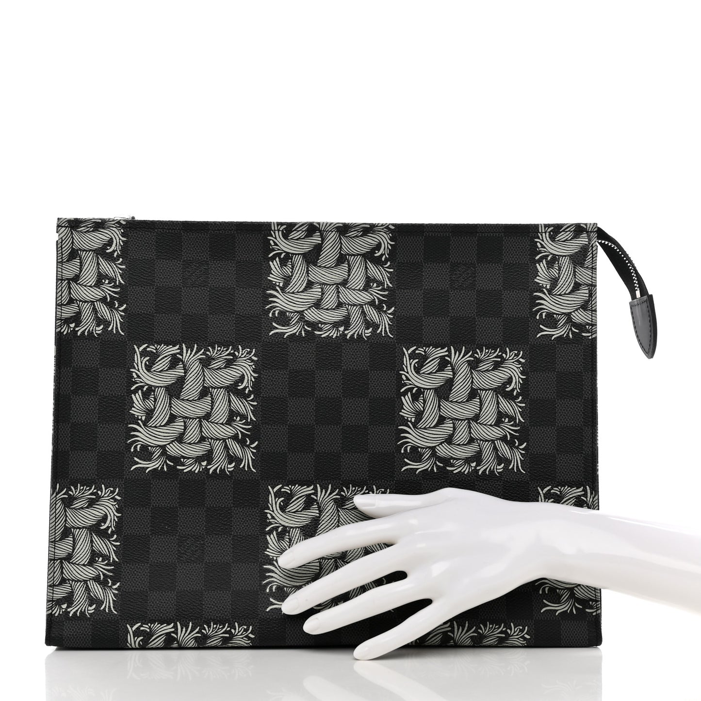 Damier Graphite Rope Pochette Voyage White