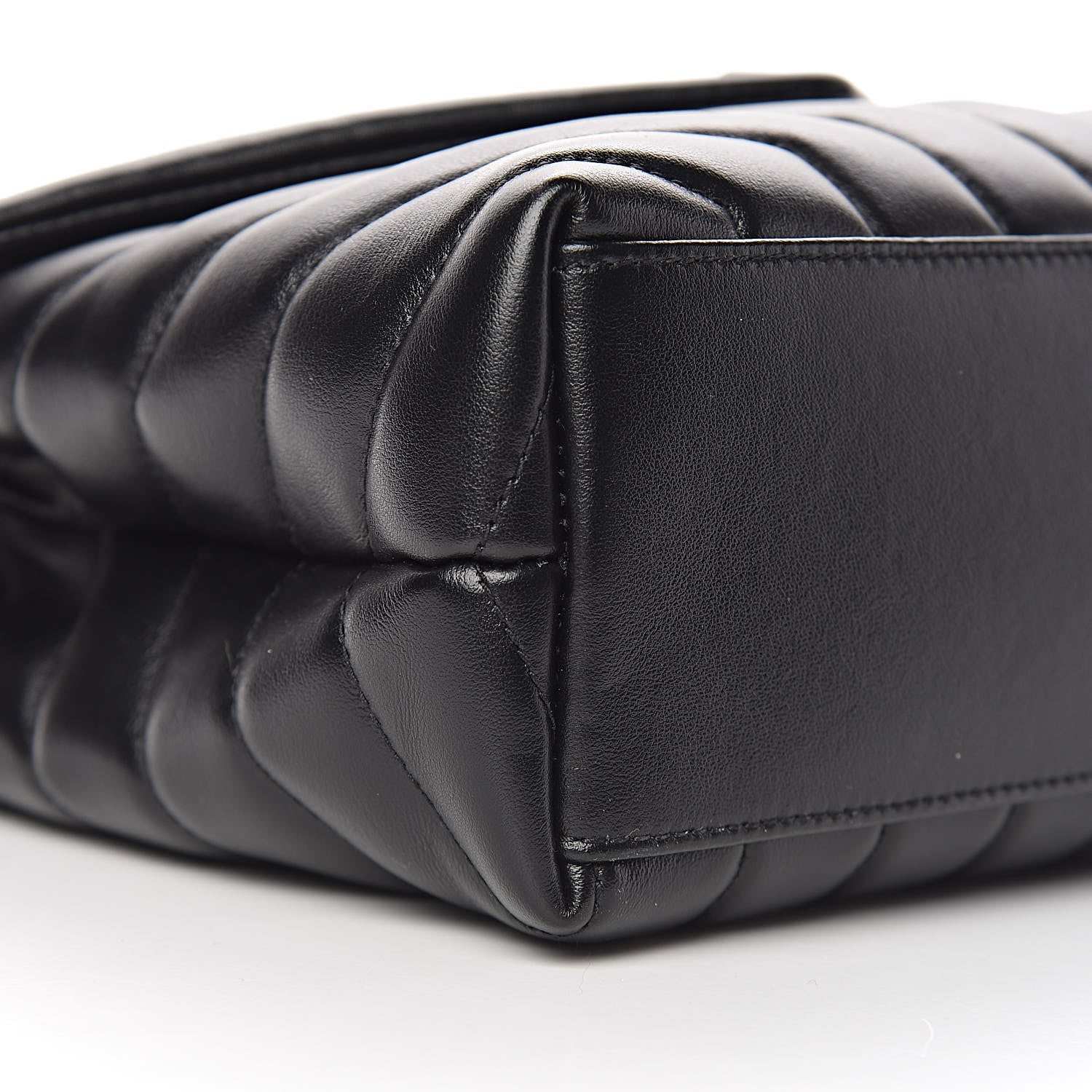 Saint Laurent Calfskin Y Quilted Monogram Small Loulou Chain Satchel Black 6 of 11