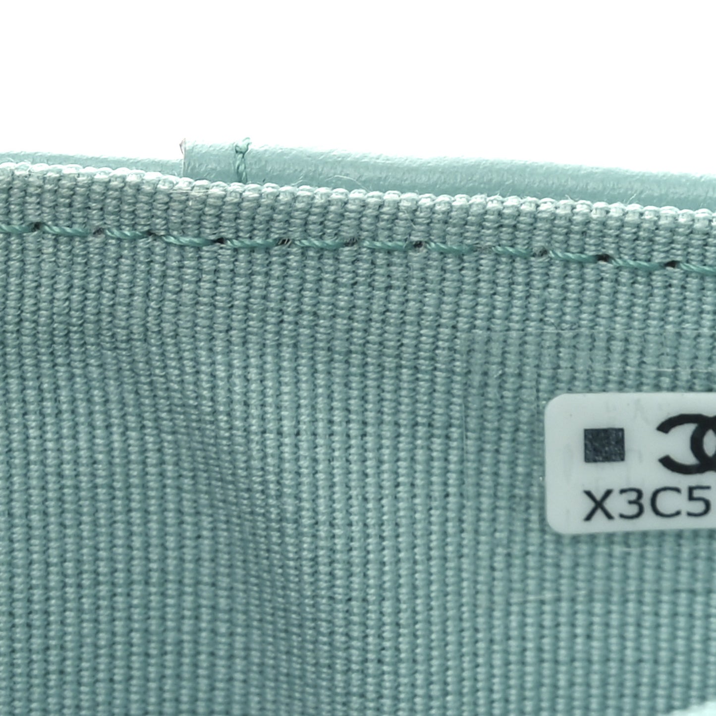 Caviar Quilted Medium Flap Wallet Light Blue
