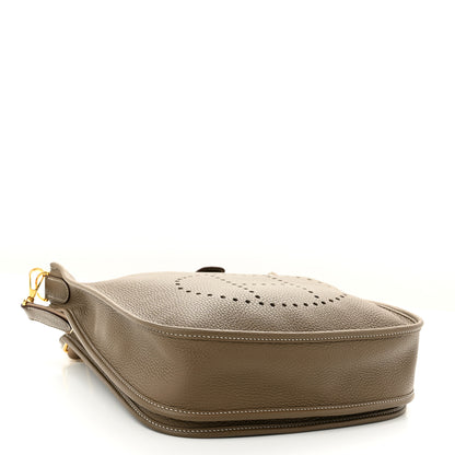 Hermes Taurillon Clemence Evelyne III PM Etoupe 4 of 12