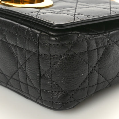 Christian Dior Calfskin Cannage Small Caro Bag Black 10 of 10