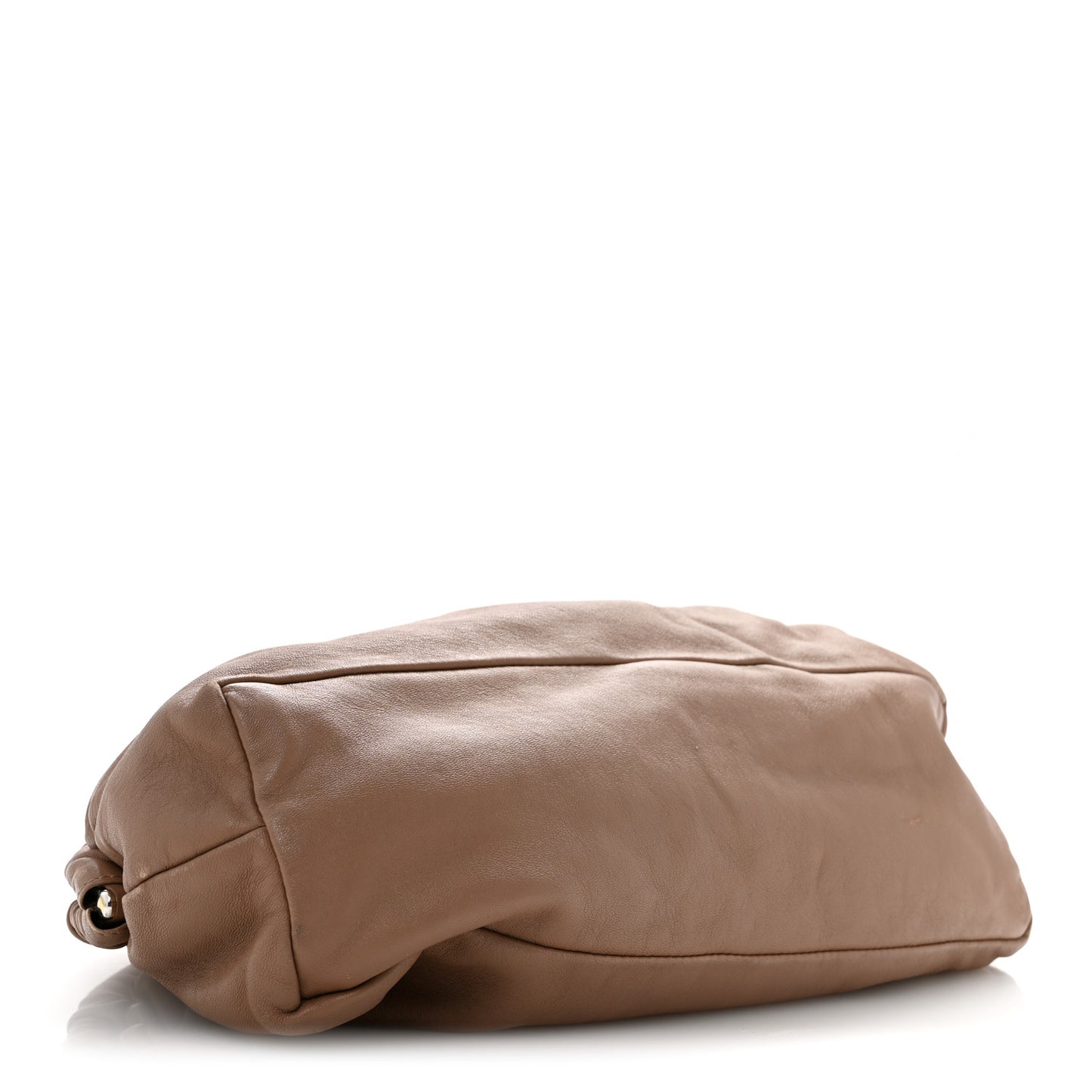 Lambskin Cloud Clutch Biscotto
