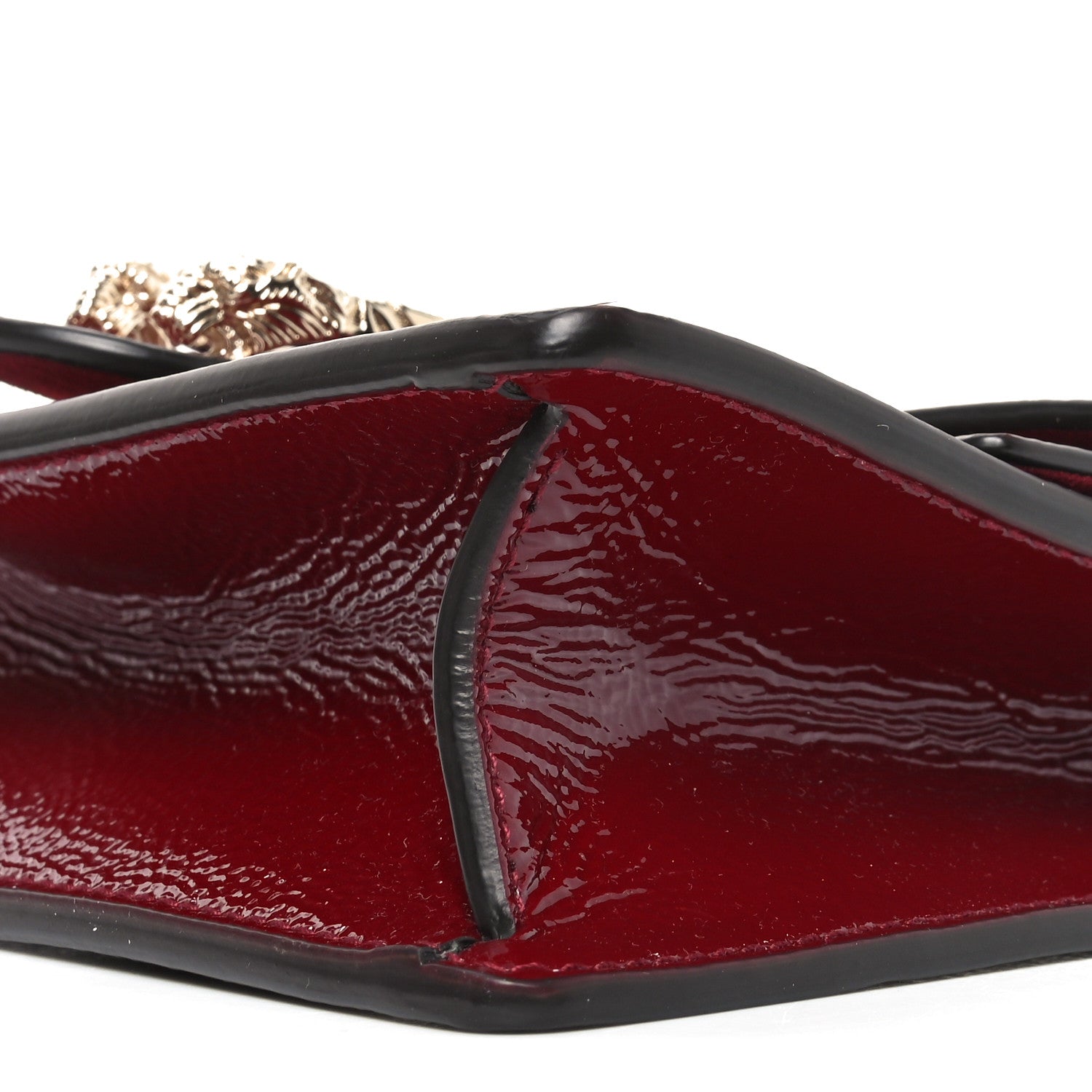 Gucci Crinkled Patent Mini Dionysus Shoulder Bag Rosso Ancora Red 9 of 10