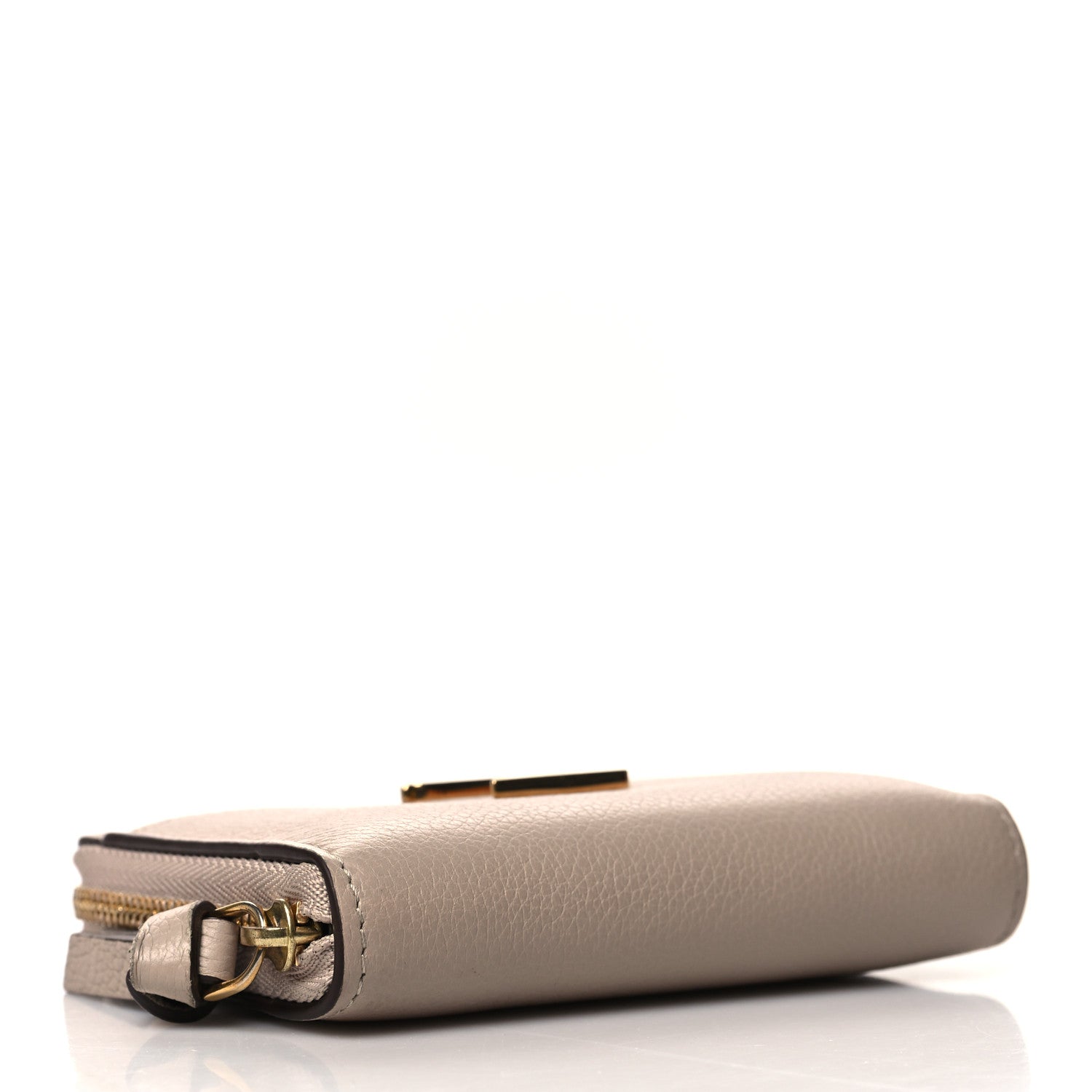 Louis Vuitton Calfskin Lockme Zippy Coin Purse Greige 4 of 9