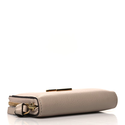 Louis Vuitton Calfskin Lockme Zippy Coin Purse Greige 4 of 9