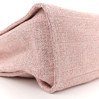 Chanel Straw Lurex Medium Deauville Tote Pink 9 of 11