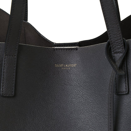Saint Laurent Calfskin Large Shopping Tote Coal 7 of 10