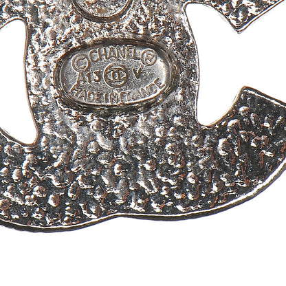 Chanel Crystal CC Earrings Silver 5 of 6