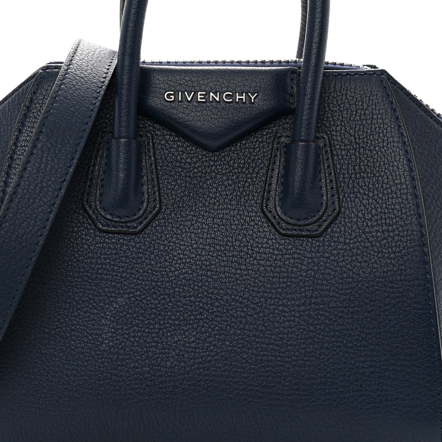 Givenchy Sugar Goatskin Mini Antigona Night Blue 8 of 11