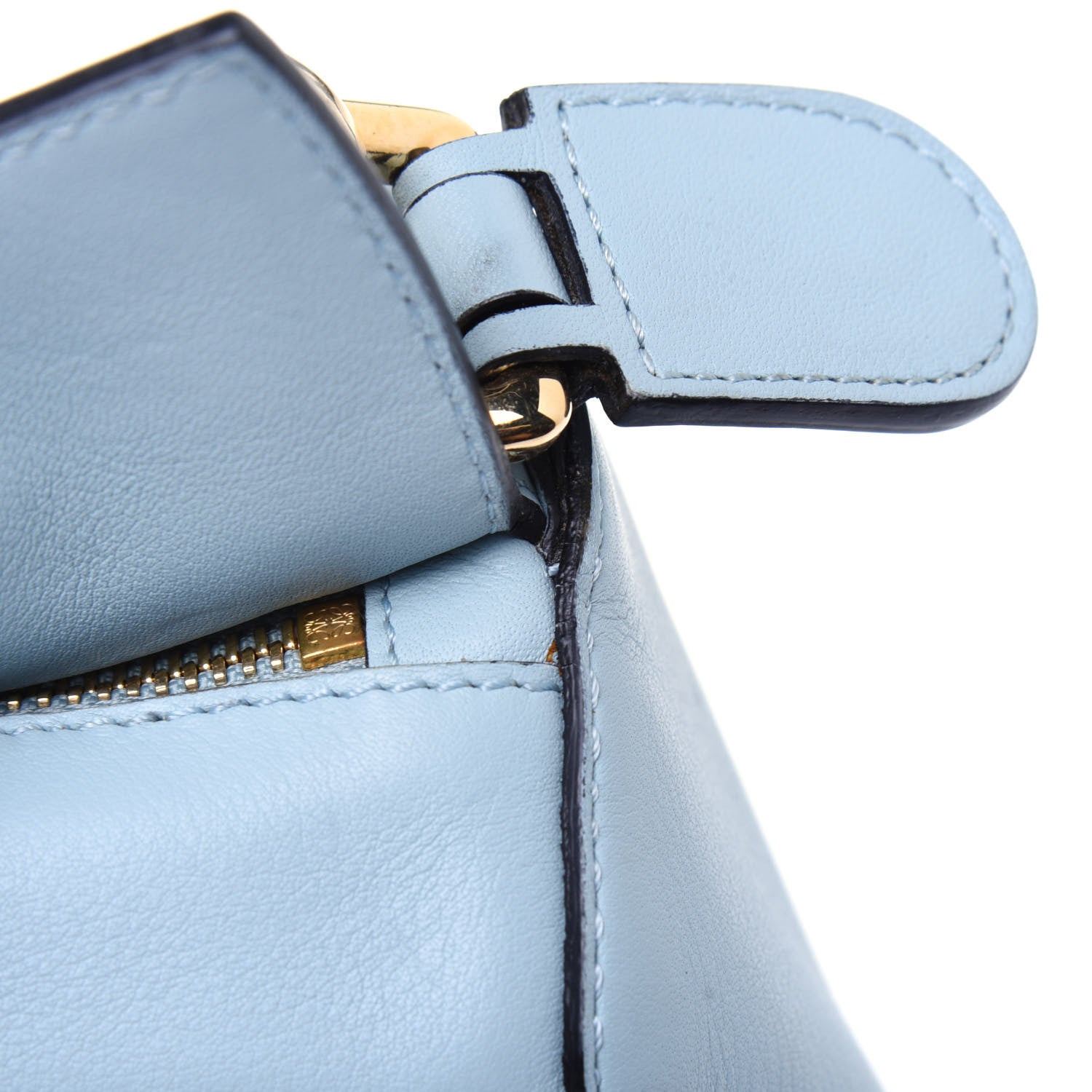 Loewe Calfskin Small Puzzle Bag Aqua 20 of 25
