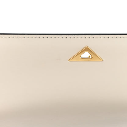 Prada Saffiano Cuir Triangle Embleme Flap Shoulder Bag White 12 of 12