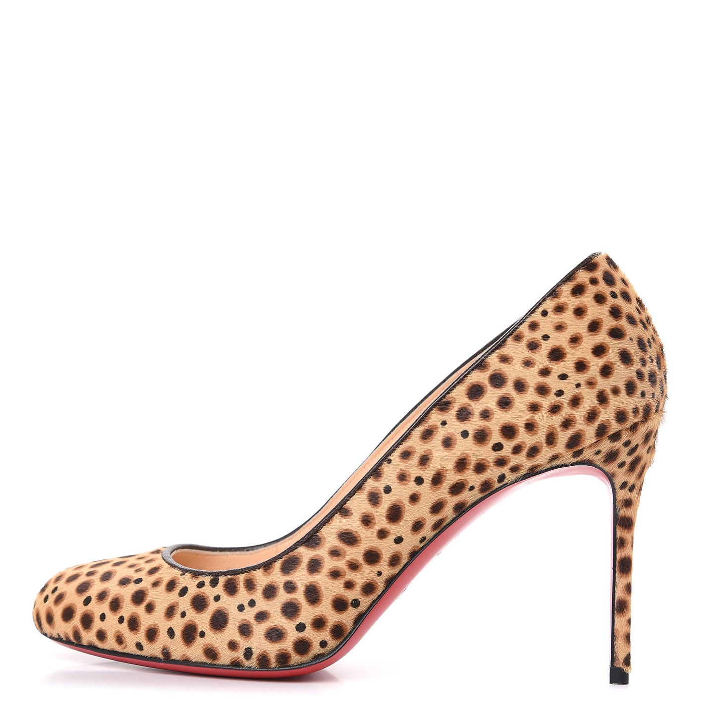 Pony Hair Jungle Leopard Print FIfi 85 Pumps 37.5 Sahara