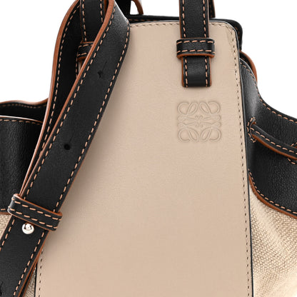 Loewe Calfskin Canvas Mini Hammock Shoulder Bag Mink Black 8 of 11