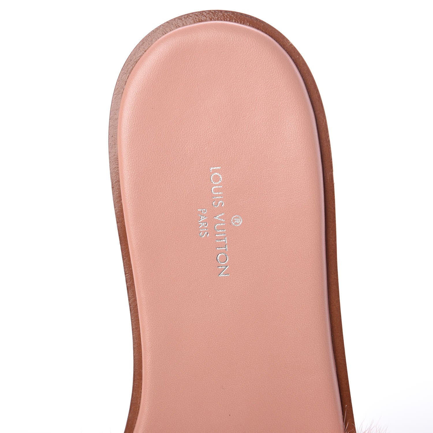 Louis Vuitton Mink Fur Lock It Flat Mule 37 Rose 5 of 8