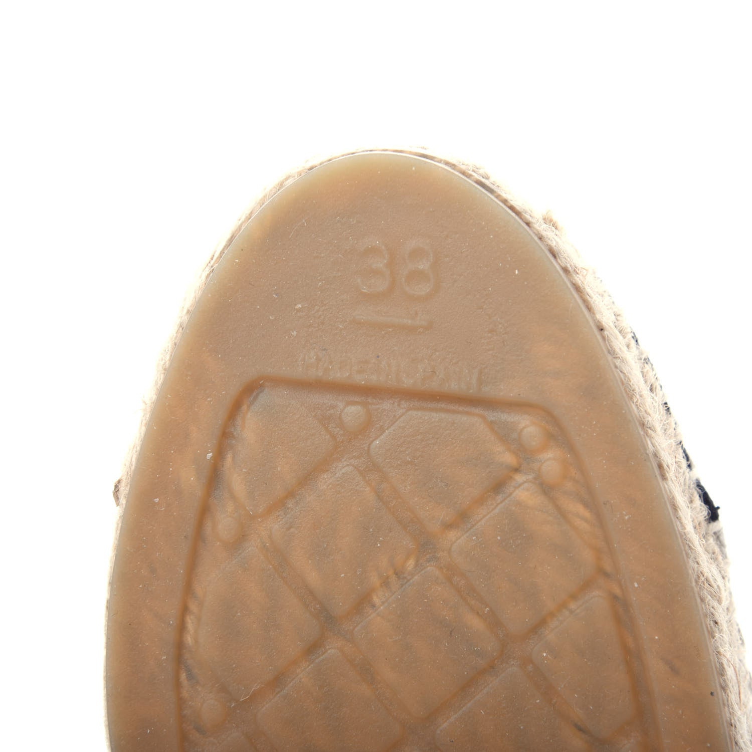 Chanel Linen CC Espadrilles 38 Beige Black 10 of 12