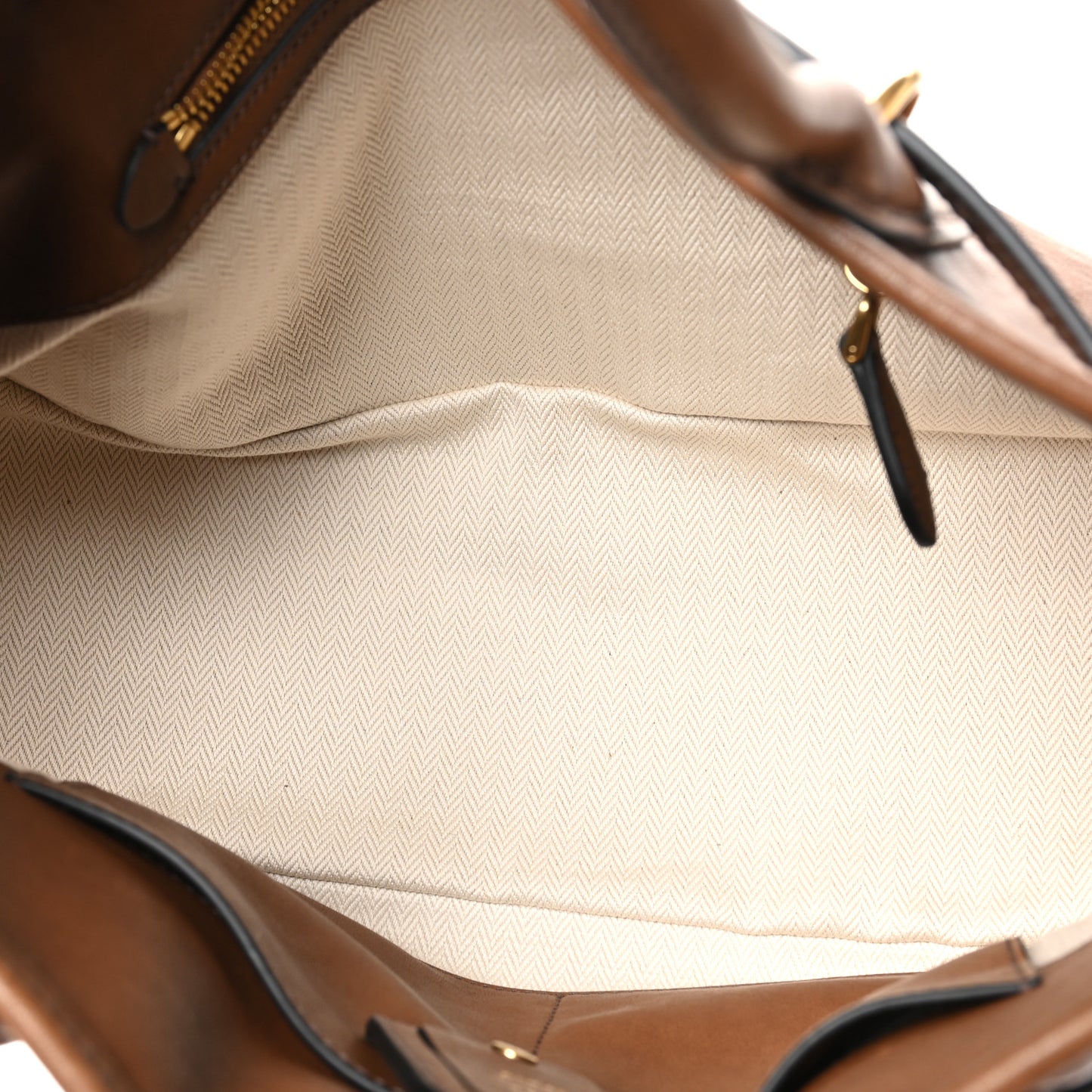 Nappa Large Aventure Bag Cognac Sabbia