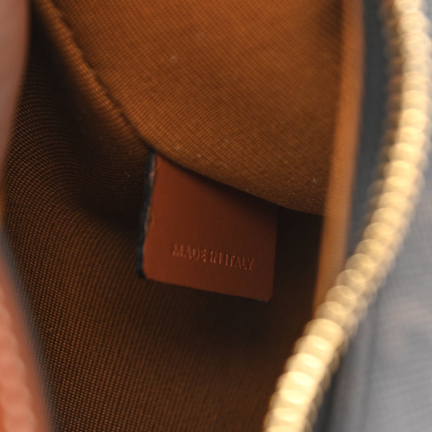 Triomphe Canvas Calfskin Ava Shoulder Bag Tan