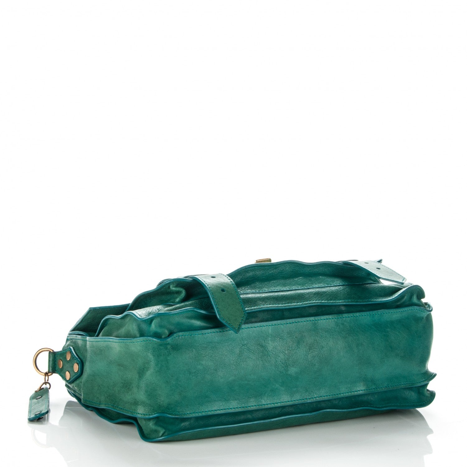 Proenza Schouler Lambskin Medium PS1 Satchel Teal 4 of 8